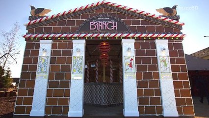 There is now a life-sized, fully functional gingerbread bank