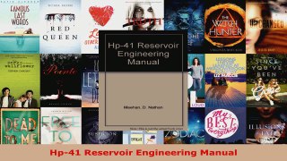 Read  Hp41 Reservoir Engineering Manual Ebook Free