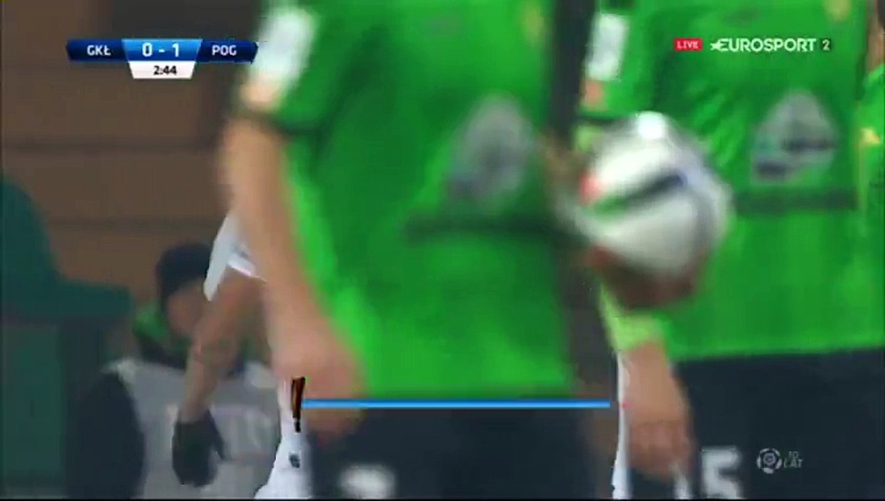 Mateusz Lewandowski Gornik Leczna 0-1 Pogon Szczecin 07.12.2015 HD