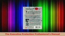 Read  The Executive Protection Professionals Manual Ebook Free