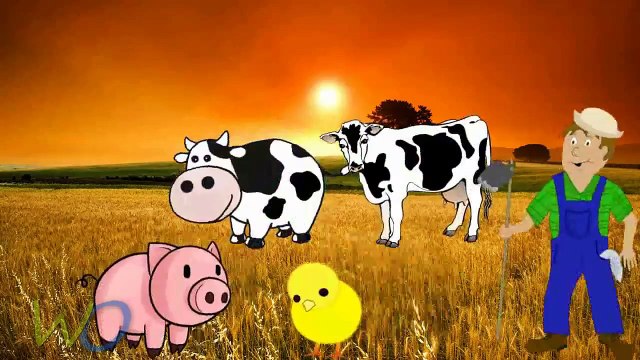 Old MacDonald Had A Farm - 3D Animation English Nursery Rhymes & Songs for children