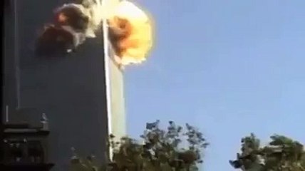 9_11 Video is Fake Proof is Here, See the Plane Wing Behind the Building