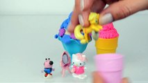 My little pony Play doh cake Kinder Surprise eggs Peppa pig Disney Toys 2015 toy Minnie mo