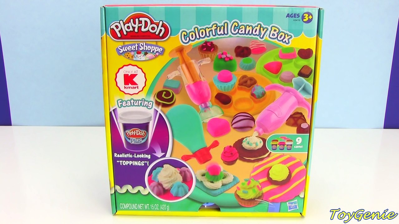 Play Doh Sweet Shoppe Colorful Candy Box Play Dough Plus Whipped Cream Desserts Playset!
