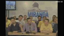 Capriles adelanta que la oposición ha obtenido 