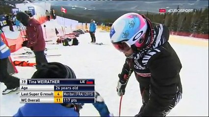 Ski Alpine 2015-16 World Cup Women Super G Lake Louise 06.12.2015