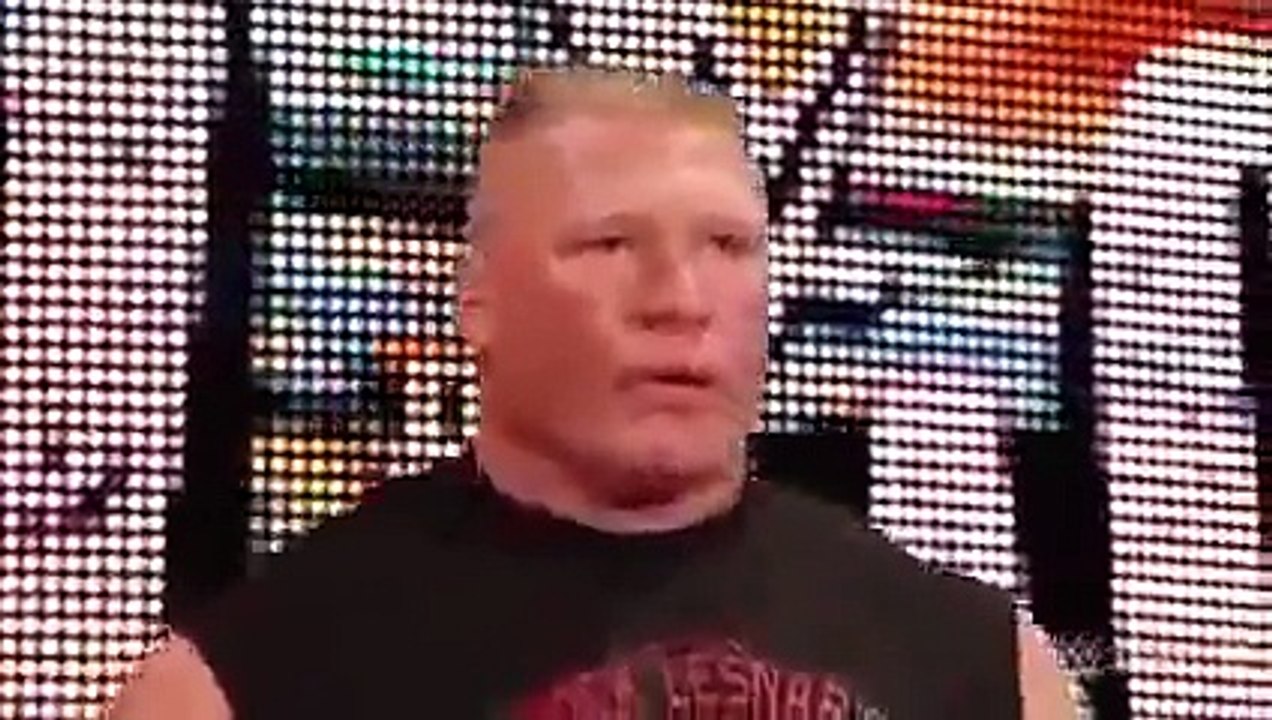 WWE RAW - Brock Lesnar confronts The Undertaker before Hell in a Cell - WWE October 2015 - Video Dailymotion