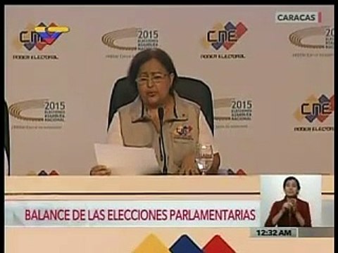 Así fue como Tibisay Lucena tartamudeo mientras entregaba los resultados electorales