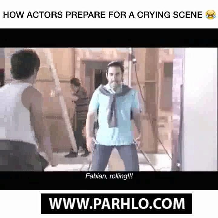 How actors prepare for crying scene