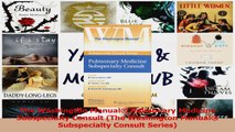 PDF Download  The Washington Manual Pulmonary Medicine Subspecialty Consult The Washington Manual Download Full Ebook