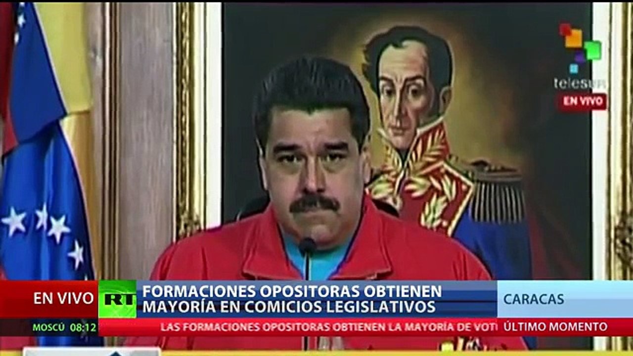 Así fue como Nicolás Maduro aceptó los resultados de las elecciones parlamentarias