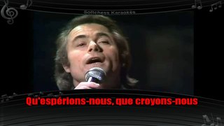 Alain Barrière - La terre tournera sans nous (karaoké réalisé par Softchess)