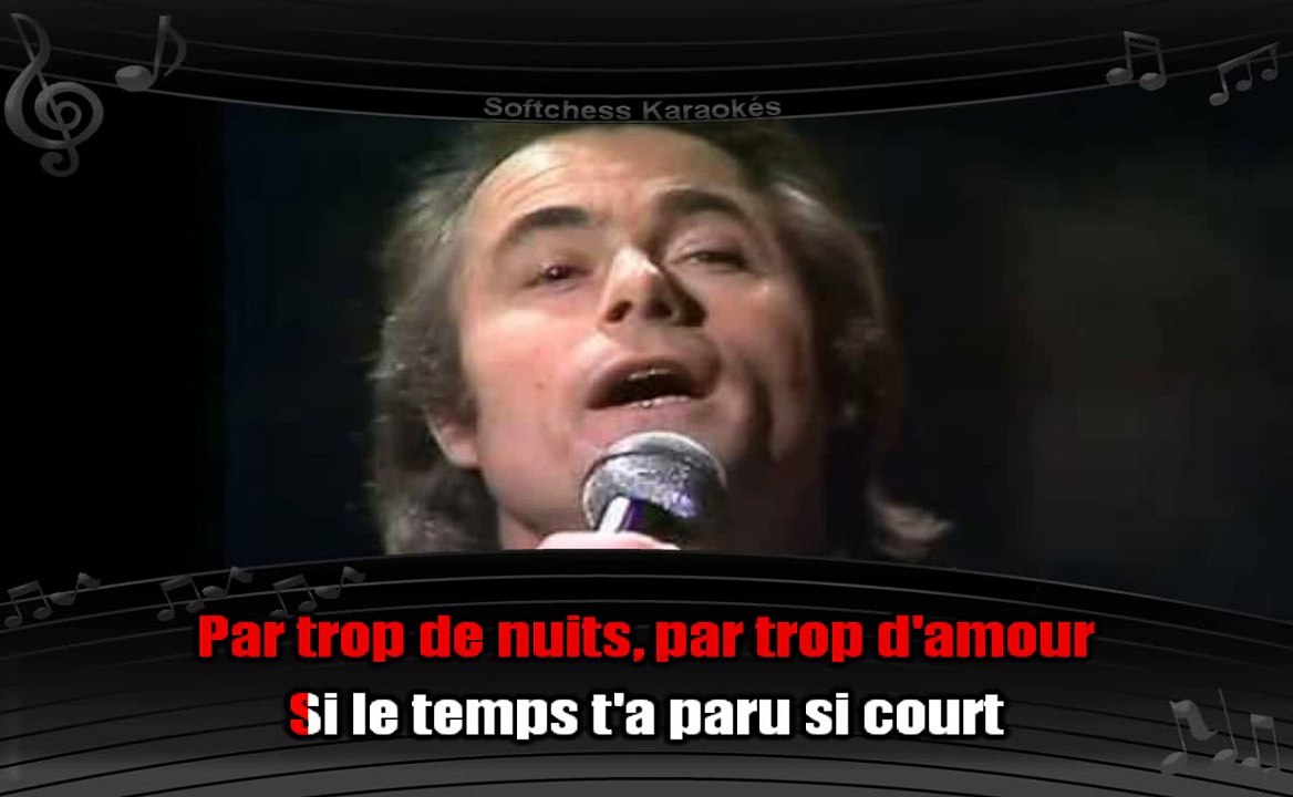 Alain Barrière - Adieu, la belle   (karaoké réalisé par Softchess)