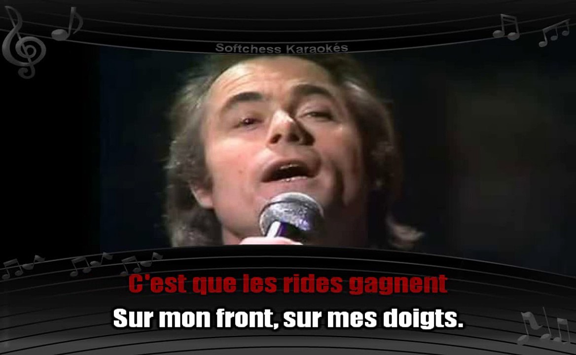 Alain Barrière - Si je rêve de toi (karaoké réalisé par Softchess)