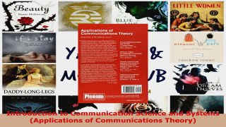 Download  Introduction to Communication Science and Systems Applications of Communications Theory PDF Online