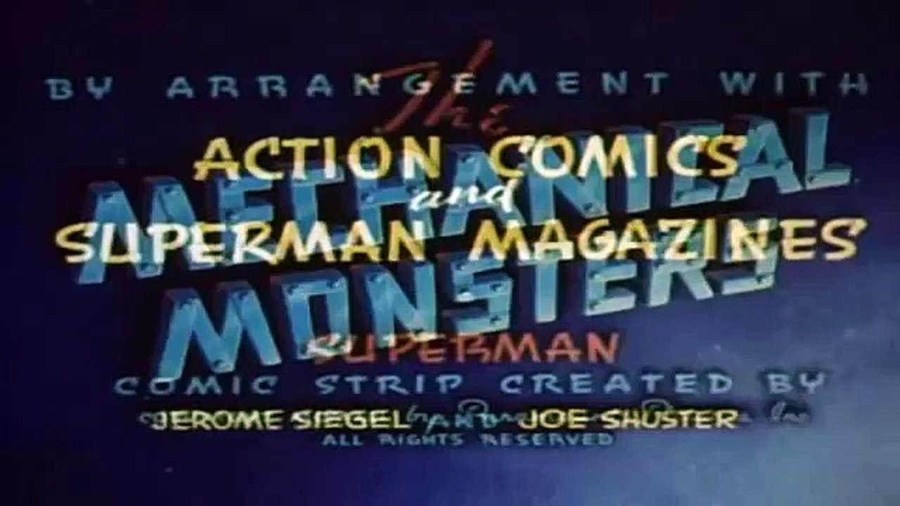 Superman 1941 Os monstros mecànicos in Portuguese Super homem antigo