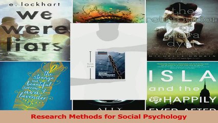 Research Methods for Social Psychology Download