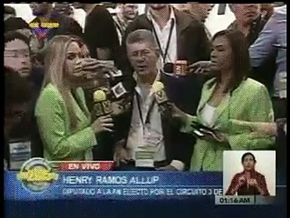 VTV transmitió las declaraciones de Ramos Allup