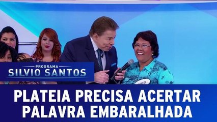 Plateia precisa descobrir palavra embaralhada