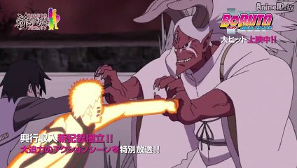 Naruto y Sasuke vs Kinshiki Momoshiki Fusion