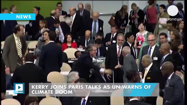Kerry joins Paris talks as UN warns of climate doom
