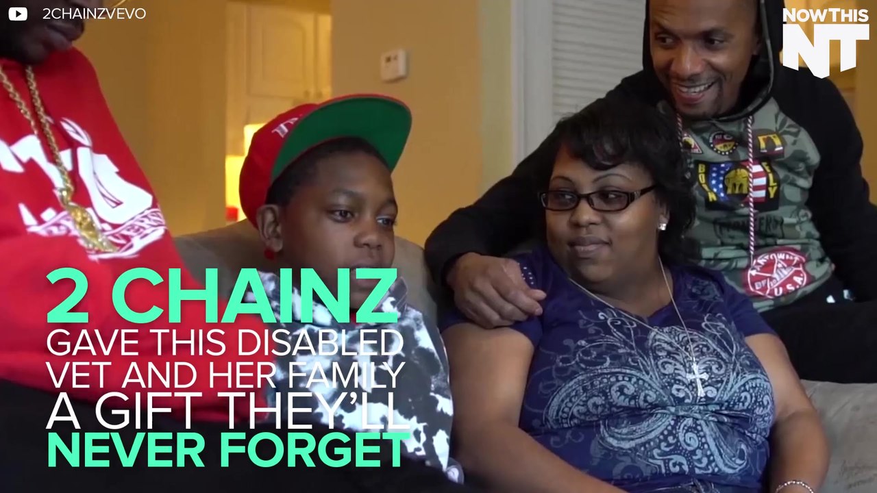 2 Chainz Pays Year's Rent For Disabled Veteran and Her Son video