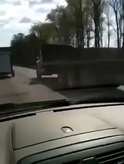 Lucky Driver Survives a 2x4 Through The Windshield