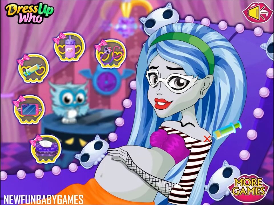 Watch Ghoulia Yelps Pregnant and Baby Birth Game Movie New Monster High Newborn Videos