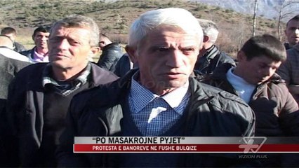 Protestë e banorëve në Fushë Bulqizë për pyjet - News, Lajme - Vizion Plus