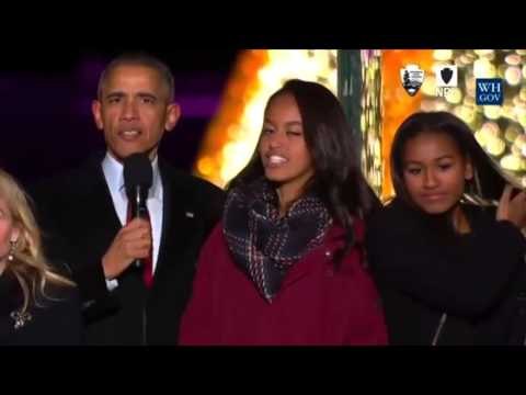 FILLON ATMOSFERA E FESTAVE NE SHBA, PRESIDENTI OBAMA KENDON JINGLE BELLS LAJM mpg