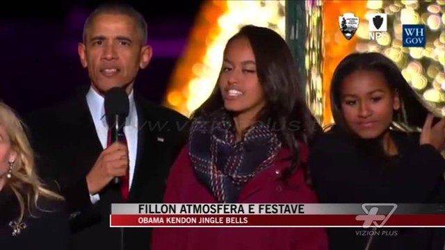 Atmosfera e festave, Obama këndon “jingle bells” - News, Lajme - Vizion Plus