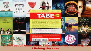 Read  TABE Test of Adult Basic Education  The First Step to Lifelong Success EBooks Online