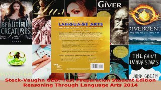 Read  SteckVaughn GED Test Preparation Student Edition Reasoning Through Language Arts 2014 Ebook Free