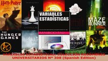 Read  VARIABLES ESTADÍSTICAS COLECCIÓN RESÚMENES UNIVERSITARIOS Nº 308 Spanish Edition EBooks Online