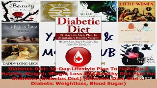 Read  Diabetes Diet 30Day Lifestyle Plan To Maintain A Healthy Weight Weight Loss And Healthy PDF Free