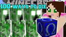 PopularMMOs Minecraft: 100 WAYS TO DIE - Pat and Jen Lucky Block Mod GamingWithJen