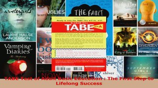 Read  TABE Test of Adult Basic Education  The First Step to Lifelong Success Ebook Free