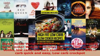 Read  Slow Cooker Weight Watchers Cookbook 20 Amazing Slow Cooker Weight Watchers Recipes low Ebook Free