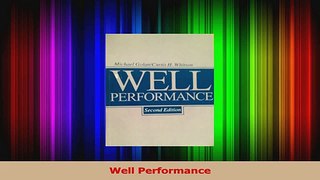 Download  Well Performance Ebook Online