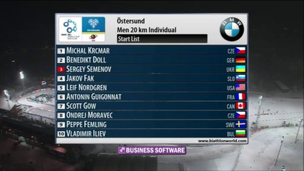 CdM biahlon, Östersund (étape 1), individuelle H, 02 déc 2015 - 1 sur 2