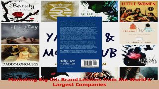 Download  Marketing Big Oil Brand Lessons from the Worlds Largest Companies PDF Online