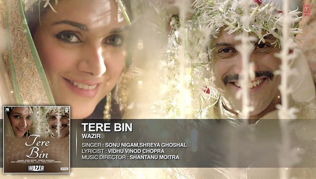 'TERE BIN' Full AUDIO song ¦ Wazir ¦ Farhan Akhtar, Aditi Rao Hydari ¦ Sonu Nigam, Shreya Ghoshal