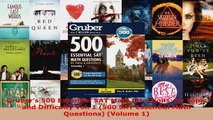 Read  Grubers 500 Essential SAT Math Questions by Topic and Difficulty Vol 1 500 SAT EBooks Online