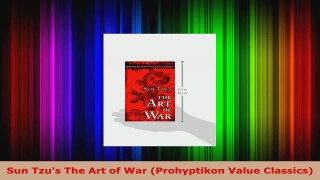 Read  Sun Tzus The Art of War Prohyptikon Value Classics Ebook Free