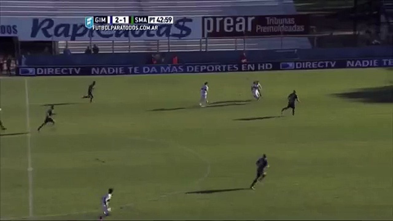 Gol de Mendoza. Gimnasia LP 3 - San Martín SJ 1. Liguilla Pre Sudamericana 2015. FPT