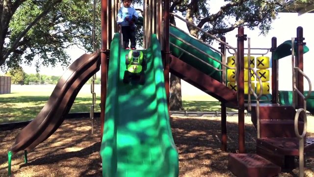 PLAYTIME AT THE PARK PAW PATROL Power Wheels Kinder Eggs Surprise Toys kids Video Monster