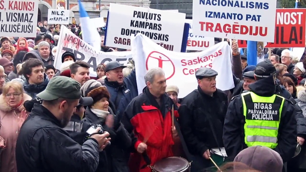 Рига пикет у Рижской думы часть 05 3 декабря 2013