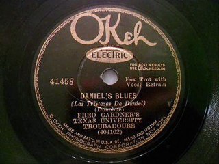 Fred Gardner's Texas University Troubadours Daniel's Blues (1930)