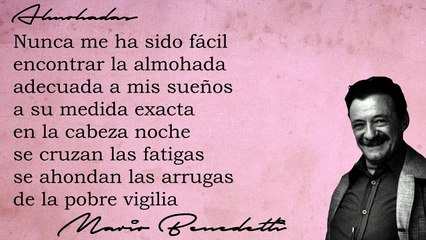 Almohadas -  Mario Benedetti