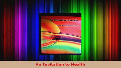 An Invitation to Health PDF